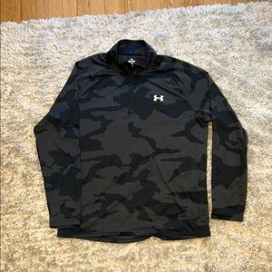 Under Armour Black and Gray Camouflage Performance Jacket